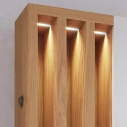 Estante Home Theater para TV 75 Pol. com LED 180cm Maitê C05 Off White