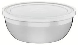 Pote Tramontina Freezinox Redondo em Aço Inox com Tampa Plástica 20 cm 2,2 L