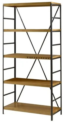 Estante Navigli 5 Prateleiras cor Cera Mel 182 cm - 60760 Sun House