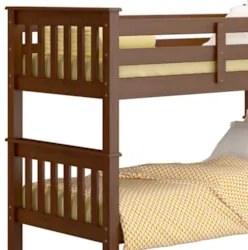 Beliche Solteiro Juvenil com Escada Móvel Joy Z40 Castanho Acetinado -