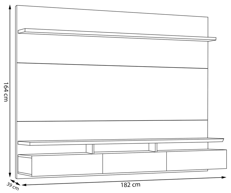 Home Suspenso Decorativo 182cm Callie Branco Acetinado G29 - Gran Belo
