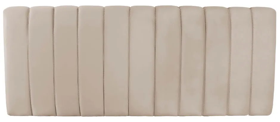 Kit Calçadeira e Painel Olivia King 195 cm Veludo - D'Rossi - Bege