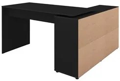 Conjunto Escritório Home Office 4 Peças Nil A06 Preto - Mpozenato