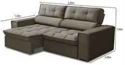 Sofá Retrátil Reclinável 3 Lugares 220cm Blanches F05 Veludo Castor -