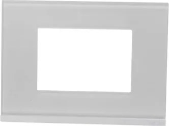 Placa 4x2 3 Postos Com Suporte Branco Horizontal Orion Class