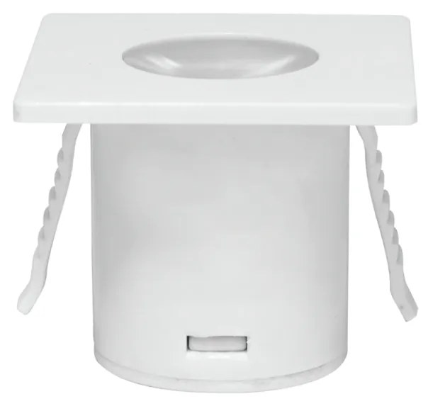 Spot De Embutir Mini Quadrado 1,2W Led 3000K Bivolt 3,5X3,5X2,8Cm Down...