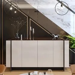 Balcão Buffet Para Sala De Jantar 4 Portas Ipanema C05 Off White/Nogue