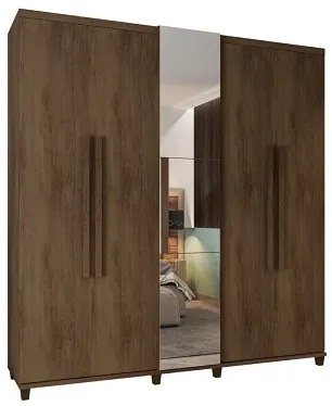 Guarda-Roupa Munique C/Espelho Freijó – RV Móveis