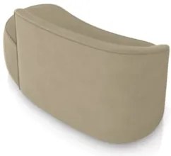 Sofá 2 Lugares Para Sala 140cm Orgânico Wendi Suede Marrom Rt I01 - M