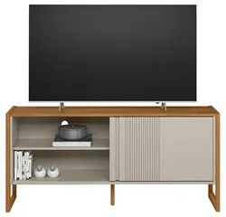 Rack Bancada de TV 55 Polegadas Glossy L06 Nature/Off White - Mpozenat