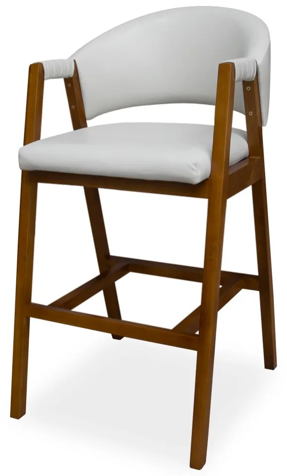 Banqueta Decorativa Suellen Couríssimo Branco