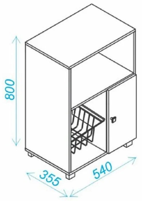 Fruteira Linha Versa 1 Porta Bf 11 - Branco