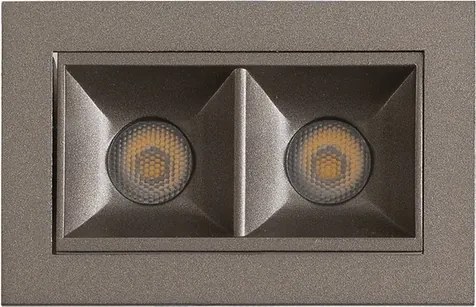 Plafon Led De Embutir Grafite 4w 36 2700k Pixel
