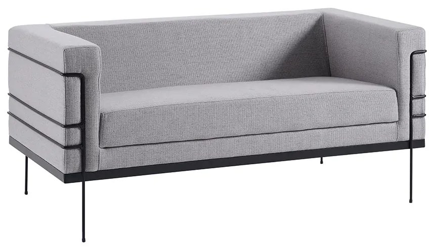 Sofá Jeanneret-Gris 2 Lugares Linhão Cinza G17 - Gran Belo