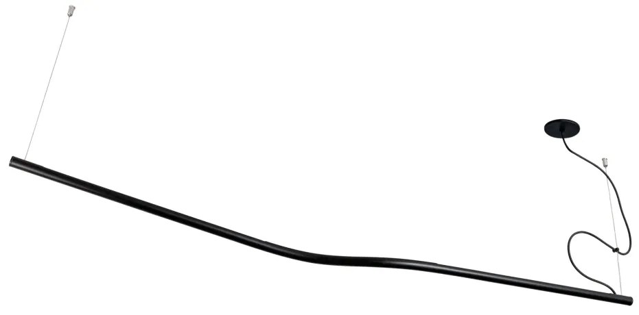 Pendente Fio Ø2,2X31X160Cm Led 20W Canopla Porta Driver Por Waldir Jun... (FN-F - Fendi Fosco, 4000k, 220v)