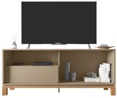 Rack Bancada Para TV 55 Pol 150cm Lucca Areia/Freijó C01 - Mpozenato
