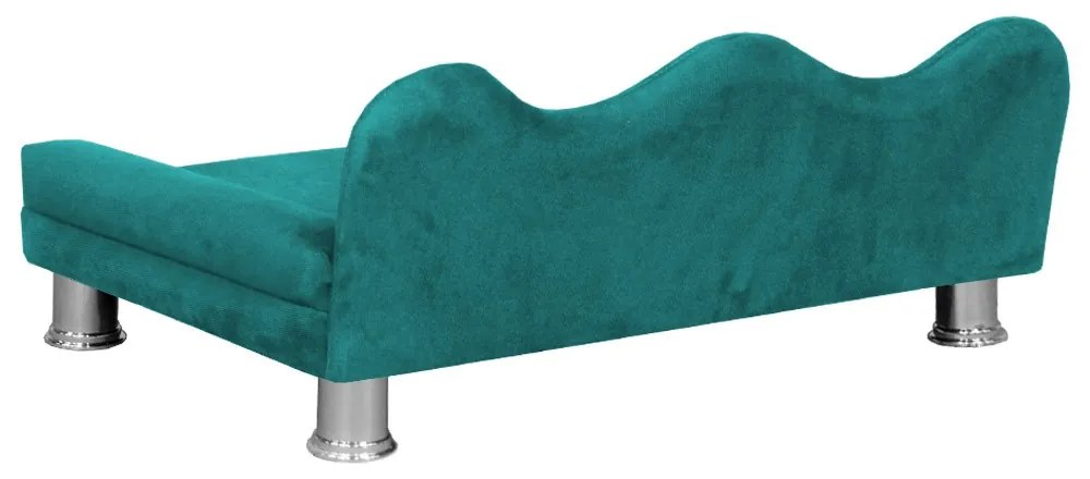 Cama Sofá Pet Meg Para Cães E Gatos Elegante e confortável Suede Azul Tiffany