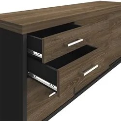Conjunto Escritório Home Office 3 Peças Mesa Diretor Corp A06 Charuto/
