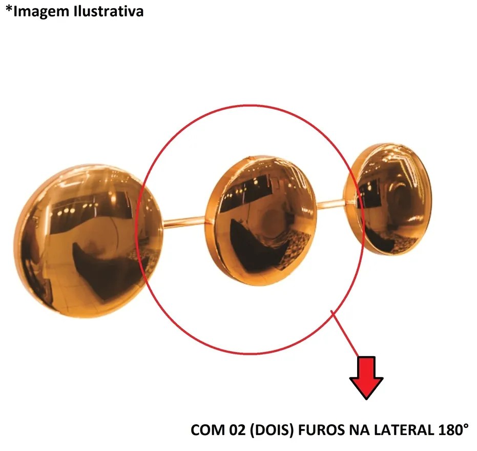 Arandela Galáxia 1Xpci Led 5W 110V Ø12X5Cm (C/ Dois Furos Na Lateral 1... (PT - Preto Texturizado)