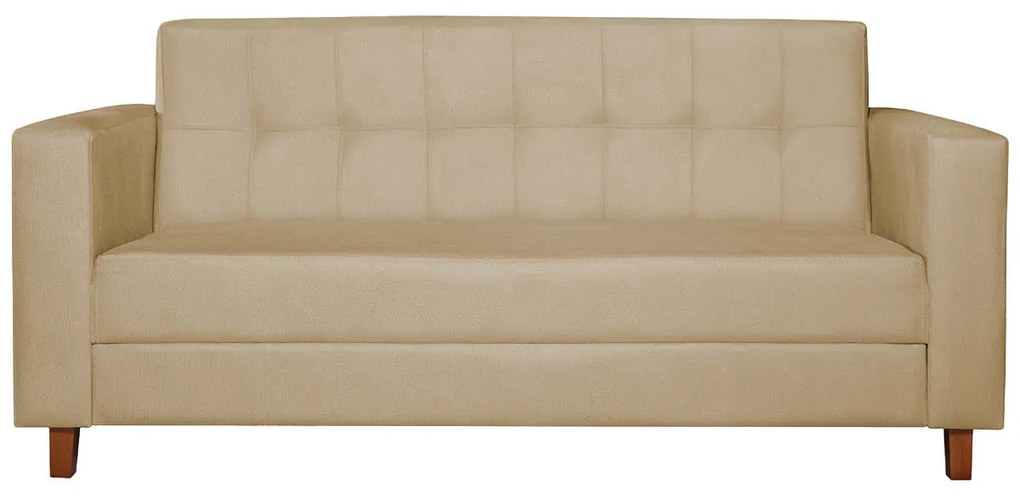 Sofá 2 Lugares Denver Corano Bege - ADJ Decor