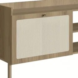 Rack Para Sala Bancada de TV 65 Pol Pés Madeira Arlo A10 A10 Hanover -