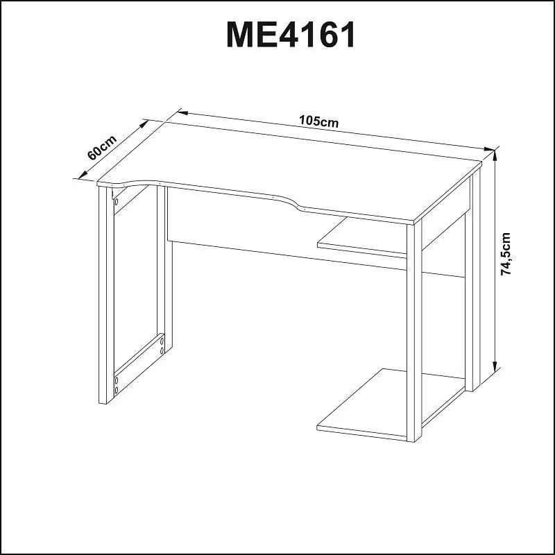 Mesa Gamer Escrivaninha Home Office Nicho Preto Vermelho
