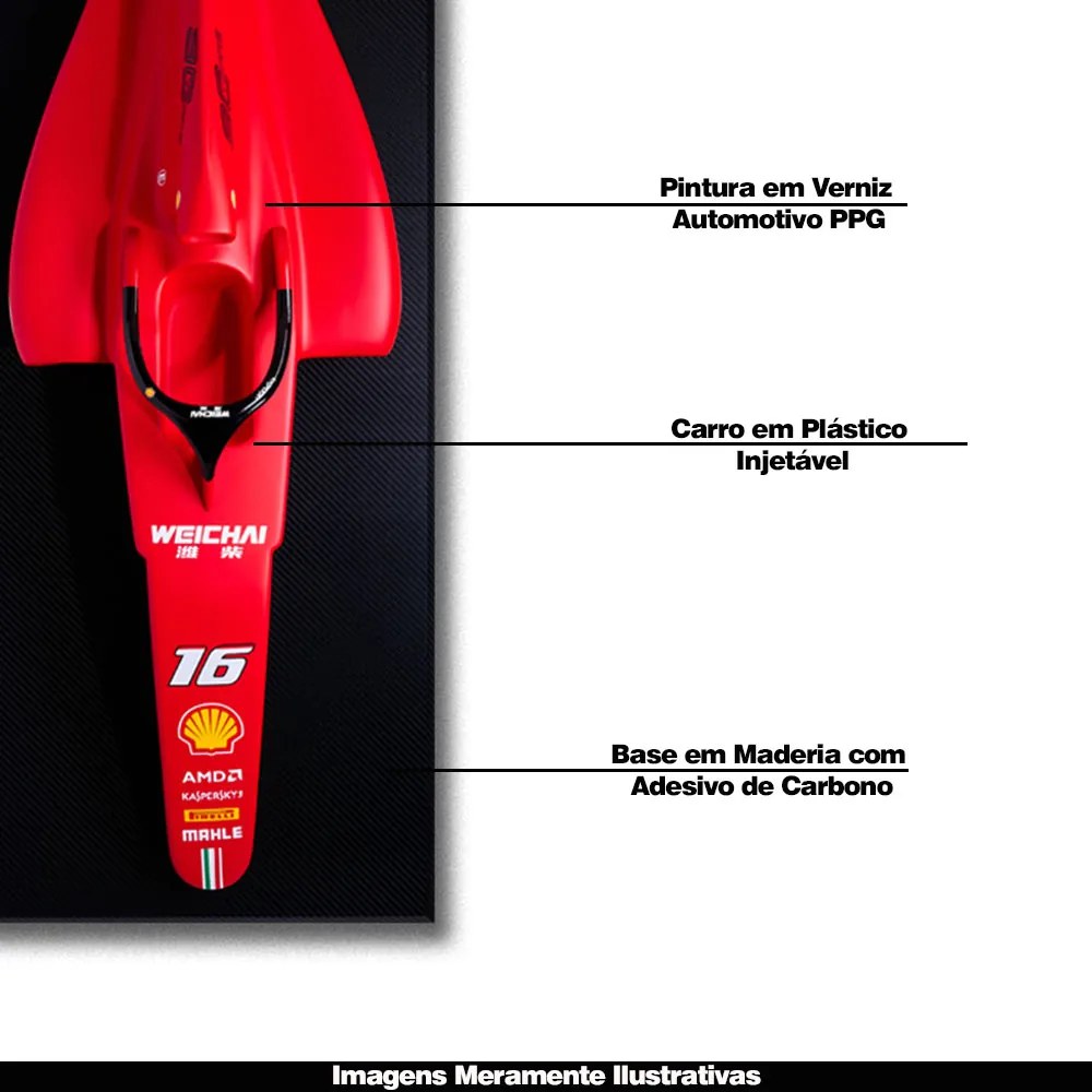 Quadro Decorativo 3D 120cm X 50cm Carro Red 2023 75 - Gran Belo