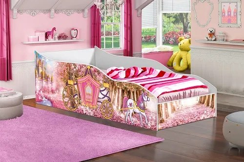 Cama Carro Solteiro Carruagem 100 – Gabrielli Móveis