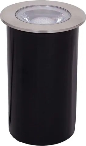 Embutido De Solo Led Alum&amp;#xED;nio Preto 5w 3000k Ip67 Focco