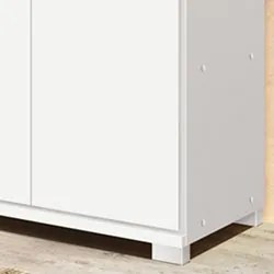 Armário Multiuso 2 Portas 4 Prateleiras New F08 Branco - Mpozenato