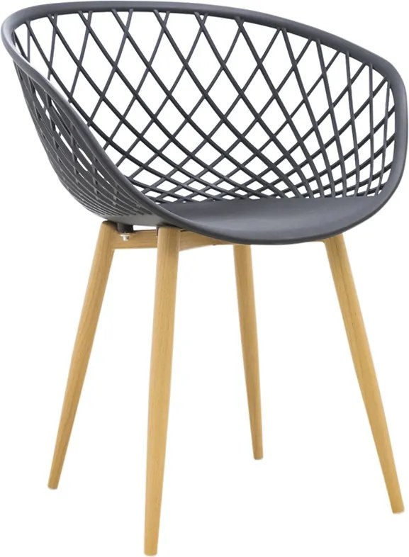 Kit 04 Cadeiras Sidera Tresse Preto - D'Rossi