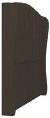 Cabeceira Casal Queen Cama Box 160cm Glenda Z04 Veludo Marrom - Mpozen