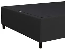 Base para Cama Box Casal 138x188cm Hit I02 Suede Preto - Mpozenato