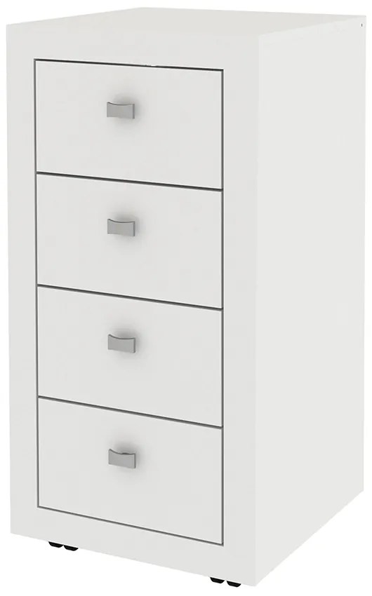 Gaveteiro para Escritório Home Office ME4133 MDP Branco G69 - Gran Belo