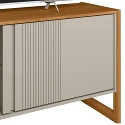 Rack Bancada de TV 55 Polegadas Glossy L06 Nature/Off White - Mpozenat