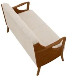 Kit Namoradeira 135cm e 2 Poltronas Decorativas Capitonê Lapa Z32 PU C