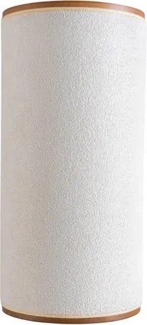 Arandela Retangular Tecido Boucle Natural Apollo