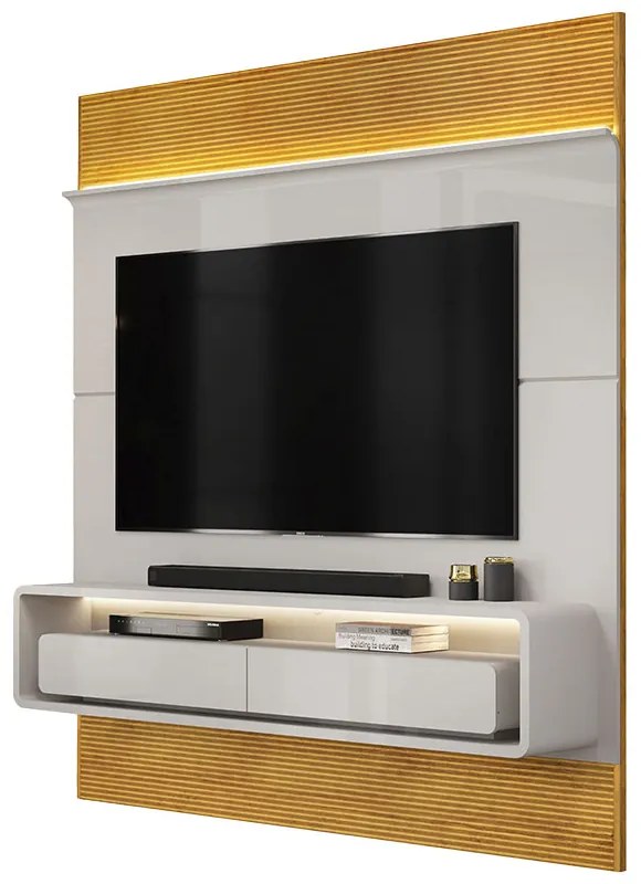 Painel Suspenso Solan TV 70" 2 Gavetas Bali/Cedro G18 - Gran Belo