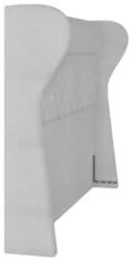 Cabeceira Cama Box Casal King 195cm Trinidad Z37 Boucle Branco - Mpoze