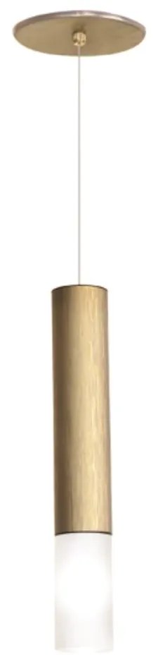 Pendente Fence Vidro Tubo Cilindrico Ø05X30Cm 1Xg9 - Old Artisan Pd-56... (COBRE FOSCO)