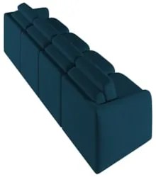 Sofá Cama Casal para Sala 396cm Polska Z08 Veludo Azul - Mpozenato