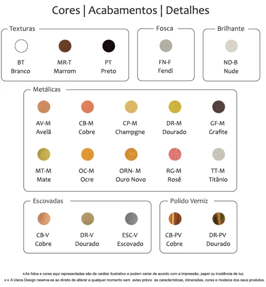 Arandela Slim 08X126X13Cm C/ Canopla Central 1Xt8 120Cm | Usina Design... (GF-M Grafite Metálico)