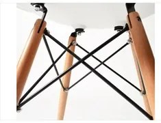 Kit 04 Cadeiras Eiffel Charles Eames F01 Preta Base de Madeira DSW - M