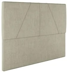 Cama Casal com Cabeceira 145cm Pés Metálicos Elisa S05 Veludo Bege - M