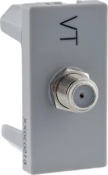 M&amp;#xF3;dulo Tomada Para Antena Tv Cinza Pial Plus+