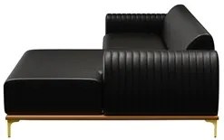 Sofá 245cm 4 Lugares com Chaise Direito Pés Gold Molino B-159 Corano P