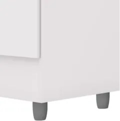 Guarda Roupa Solteiro 154cm Com 6 Portas Mayra Branco Flex V02 - Mpoze