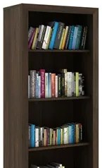 Estante Livreiro Multiuso 4 Prateleiras ME4104 Rústico - Tecno Mobili