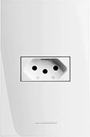 Conjunto Tomada 2P+T 10A Com Placa Inova Pro