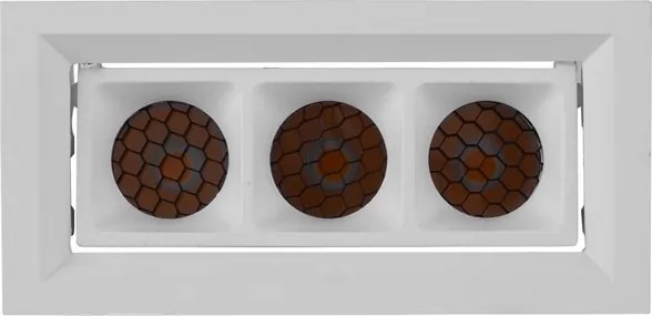 Plafon Led De Embutir Branco Com Honeycomb 12w 30&amp;#xB0; New Pixel